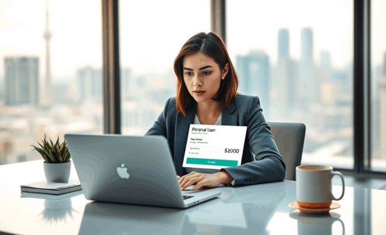 A person using a digital device to apply for a Prosper personal loan.