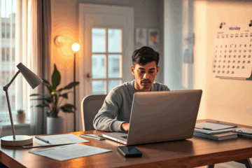 A person applying for a reliable online loan on a laptop.
