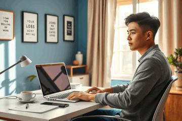 A person exploring online job applications on a laptop.