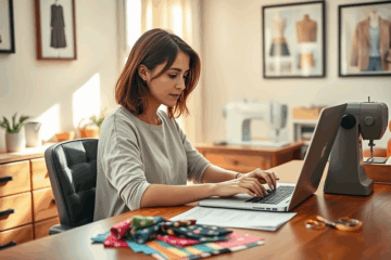 A visual guide on sending a resume for a seamstress position
