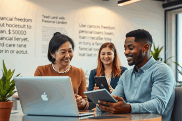 Illustration of personal loan options with MoneyMe ranging from AUD $2,000 to $50,000