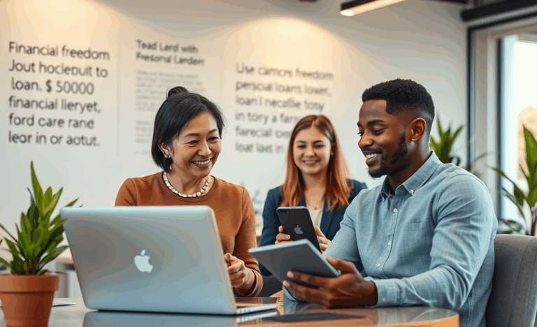 Illustration of personal loan options with MoneyMe ranging from AUD $2,000 to $50,000