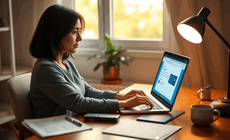 A person reviewing their credit card options to increase their limit.