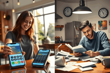 A visual representation of the pros and cons of credit cards showing both benefits and drawbacks.