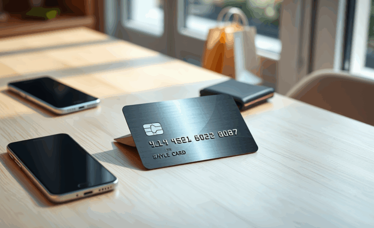 Image showcasing a cashback credit card with benefits highlighted.