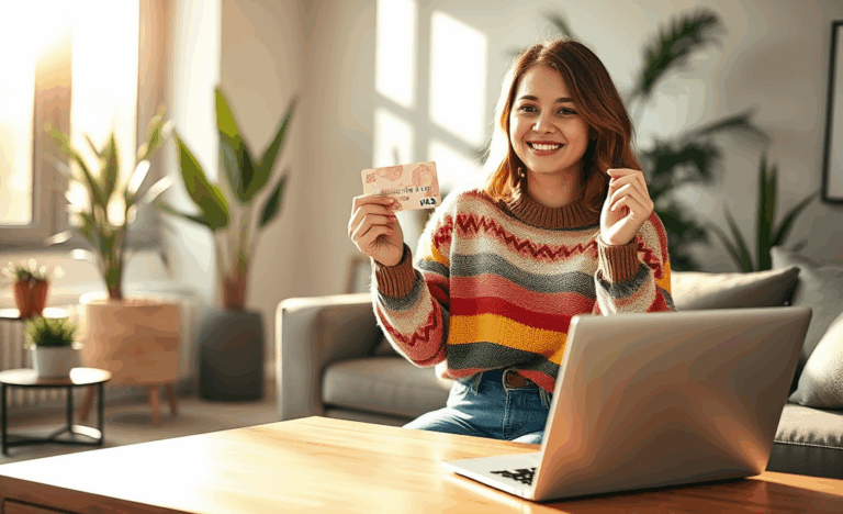 A graphic illustrating a credit card with fast approval features without credit checks.