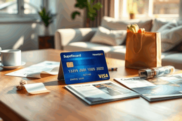 A person using a credit card in a store for everyday purchases, highlighting rewards and points