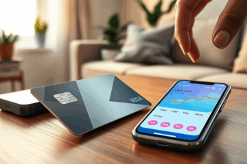 A visual representation of a credit card illustrating automatic limit increases based on good usage.