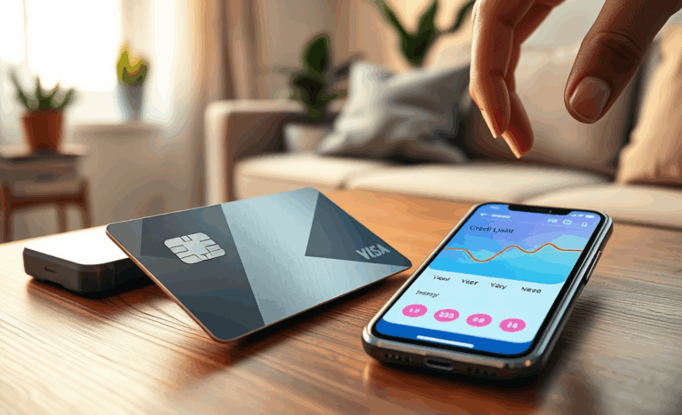 A visual representation of a credit card illustrating automatic limit increases based on good usage.