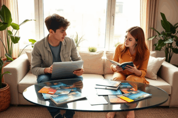 A person examining different credit card options to choose the ideal one.