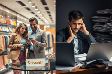 A visual representation of the pros and cons of using credit cards.