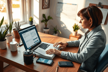 A person managing their credit card payments to avoid interest.