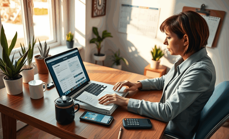 A person managing their credit card payments to avoid interest.