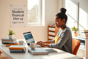 A college student exploring options for obtaining a student credit card