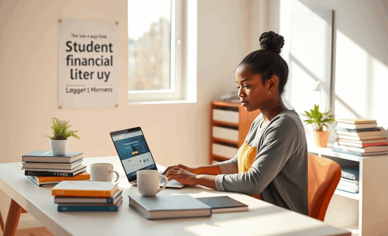 A college student exploring options for obtaining a student credit card