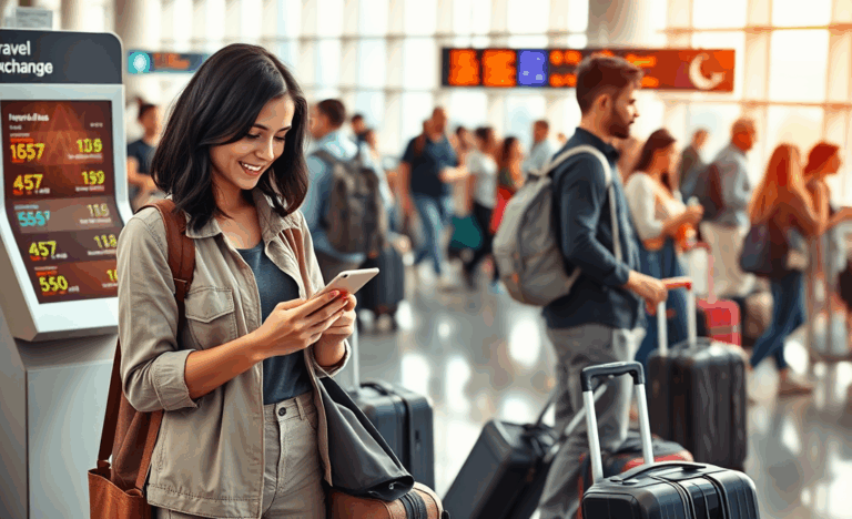 Traveler using an international credit card at a merchant