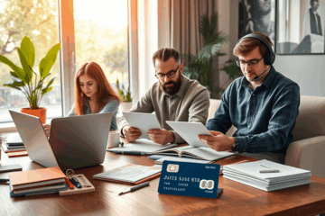 A visual representation of a credit card tailored for freelancers, highlighting flexibility and easy management.