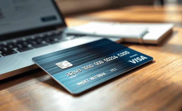 A visual representation of a credit card emphasizing quick online response and initial limit of NZ$2,500.