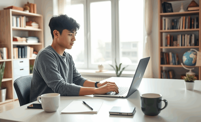 A person applying for an easy and secure credit card online