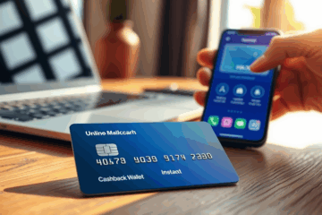 Credit card with benefits for online shopping featuring a free digital card