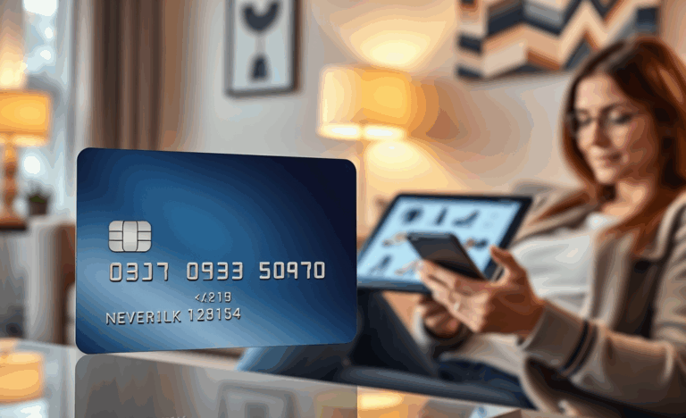 A virtual credit card for secure online purchases.