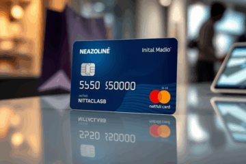 Illustration of a credit card with a NZ$5,000 initial limit for purchases.