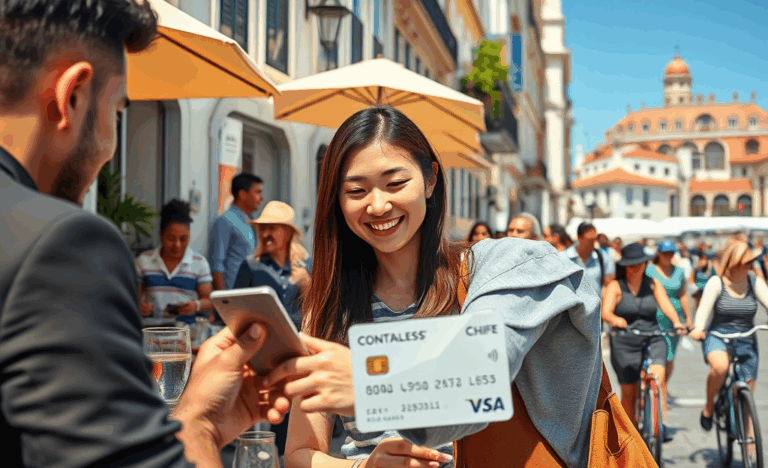 A variety of credit cards representing international acceptance for travelers.