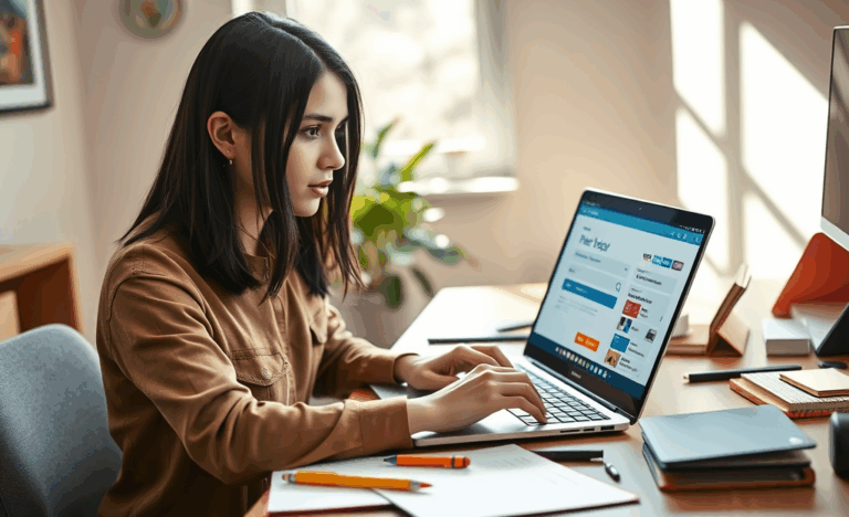 Image showing a person applying for a Discover Card online.