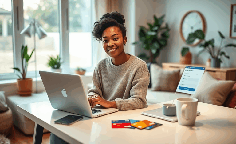 A person considering applying for a Capital One credit card, evaluating approval chances based on credit score.