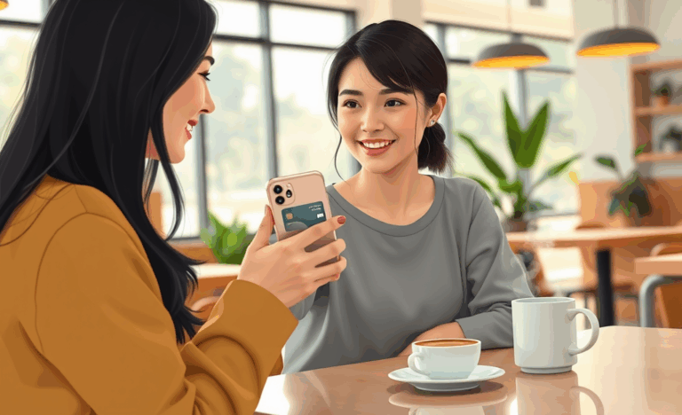 A person using an Apple Card with an iPhone, showcasing the convenience of digital payments.