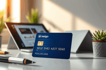 An image of an Indigo Mastercard, symbolizing financial empowerment and credit building.