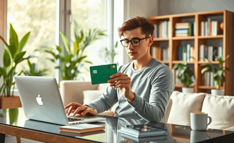 An image showing the Grow Credit Card highlighting its benefits for building credit scores.