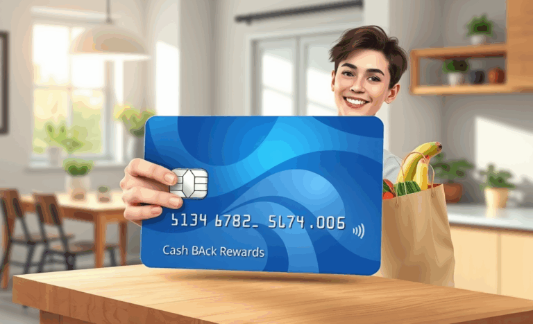 Blue Cash Everyday Card from American Express showcasing cash back rewards