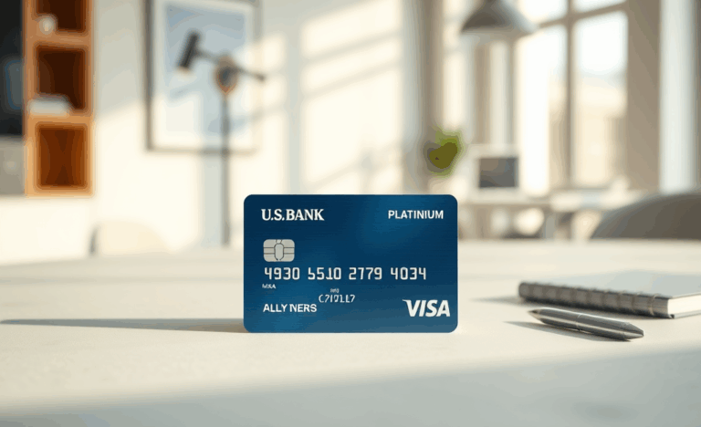 A visual representation of the U.S. Bank Visa Platinum Card showcasing its benefits.
